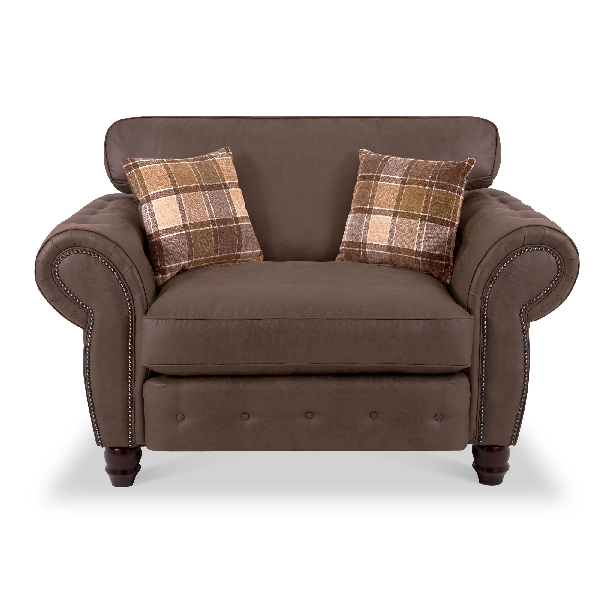Ashford Faux Leather Snuggle Chair