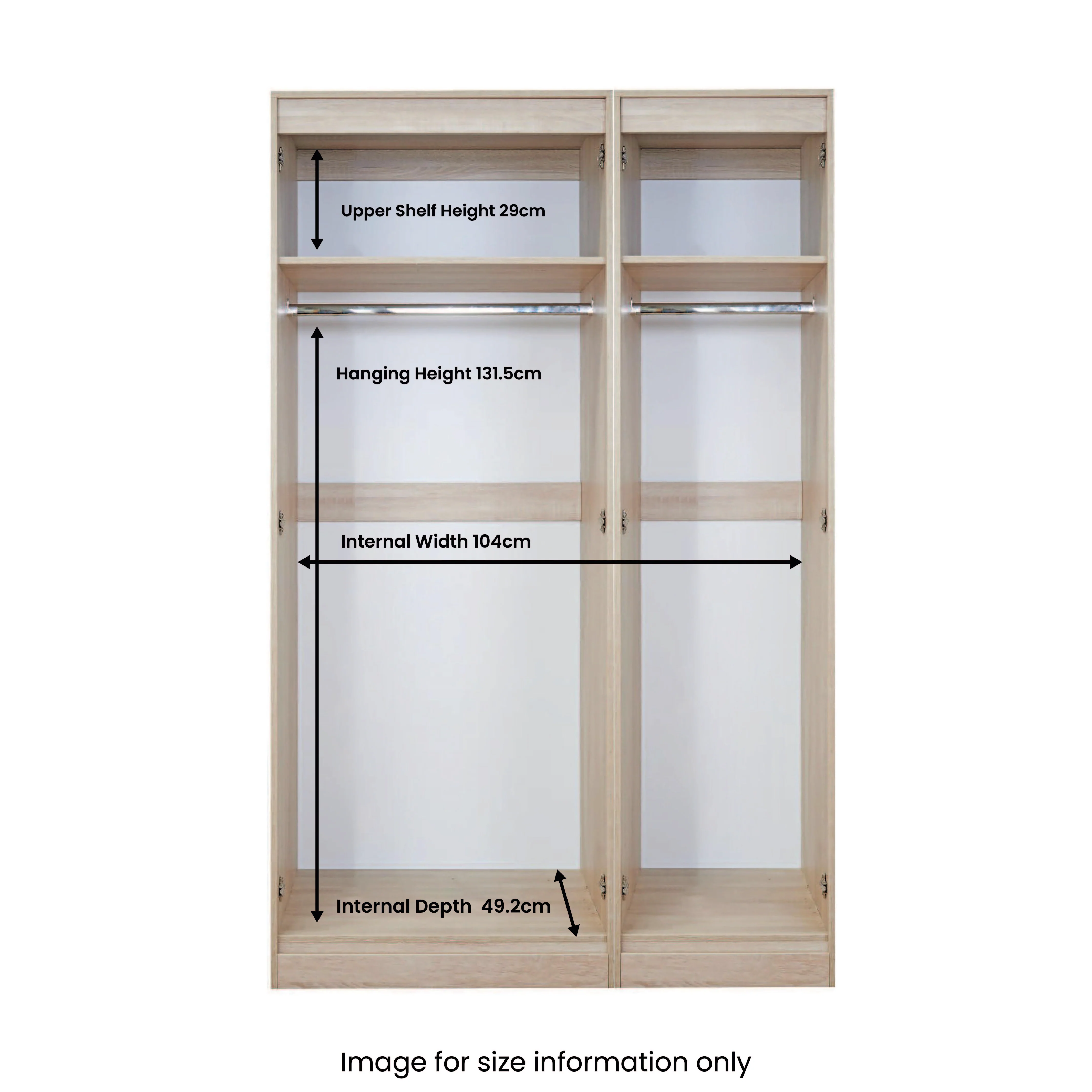 Beckett Gloss 3 Door Mirror Wardrobe - Image 4