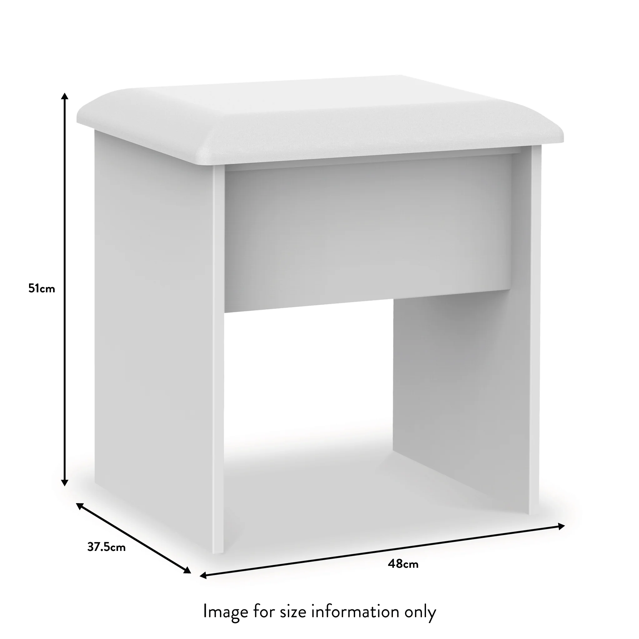 Blakely Grey and White Dressing Table Set - Image 9
