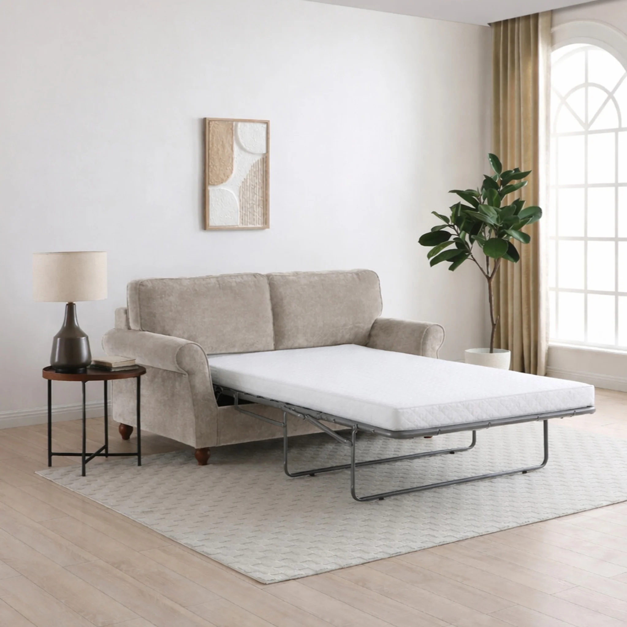 Blythe 2 Seater Sofa Bed With Foam Mattress - Image 23