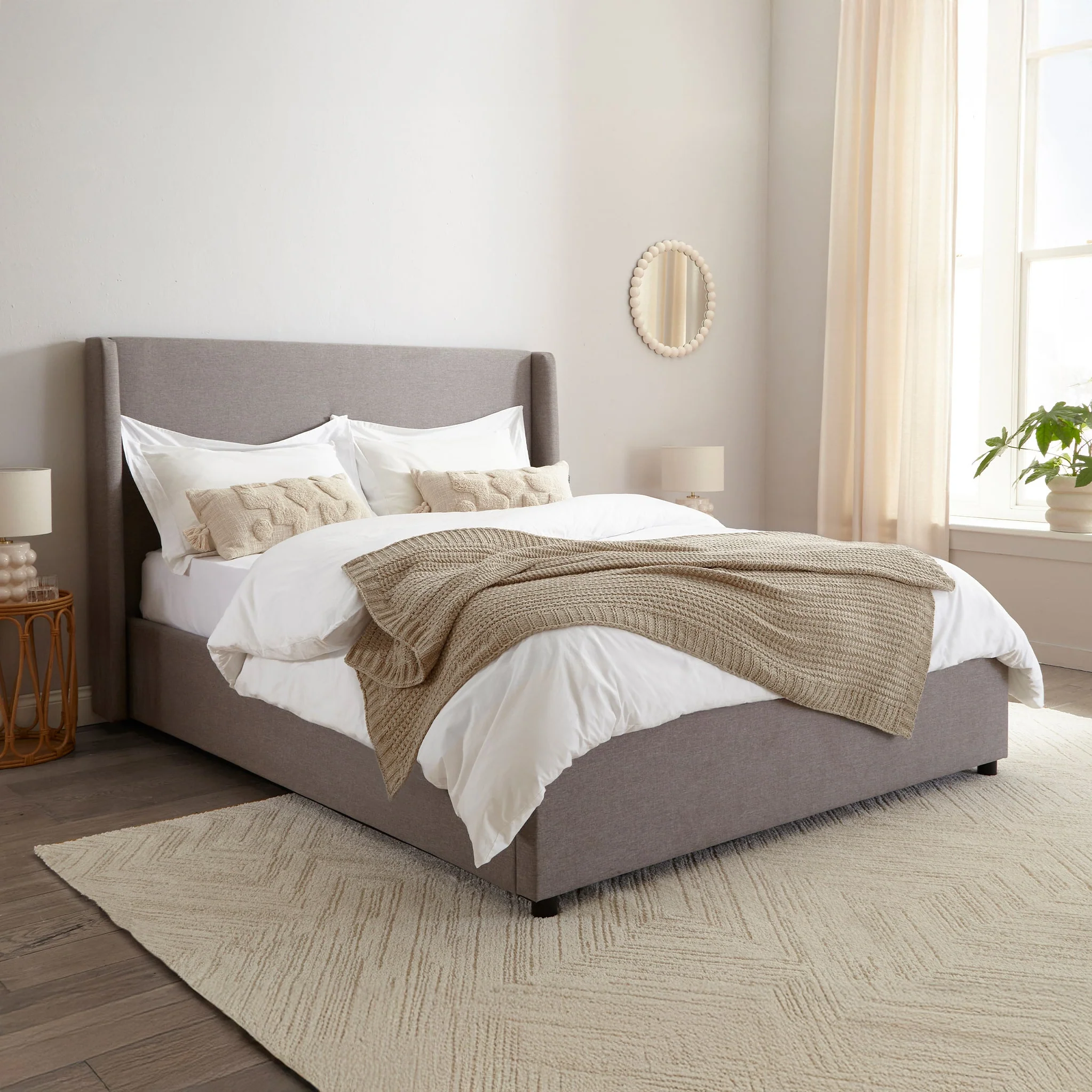 Brent Ottoman Storage Bed Frame