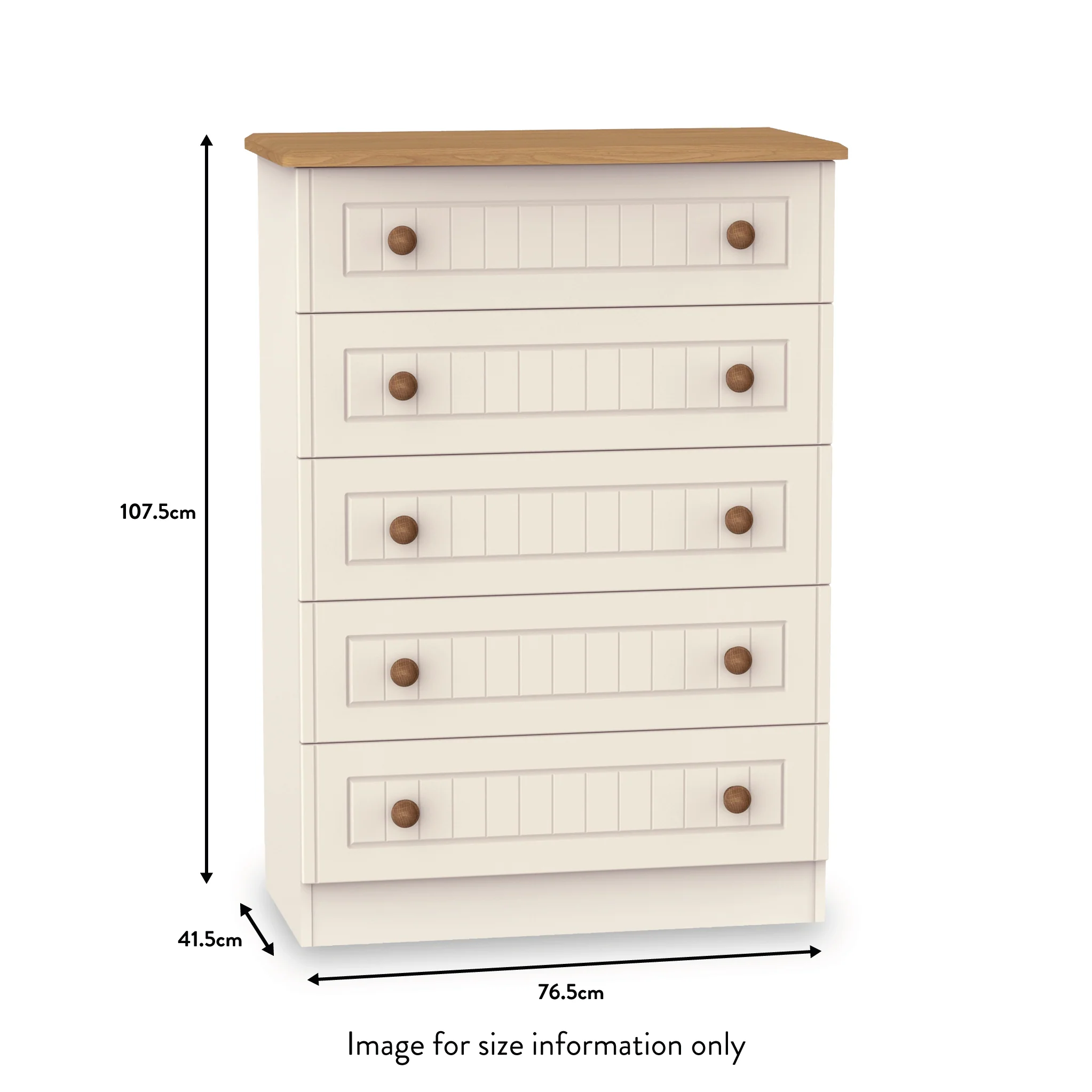 Brixham Cream 4 Piece Bedroom Furniture Set - Image 16