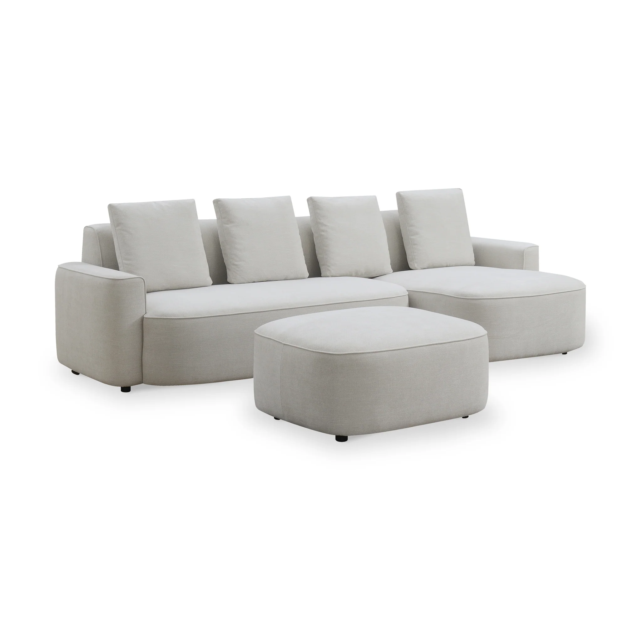 Burton Chaise Sofa & Ottoman