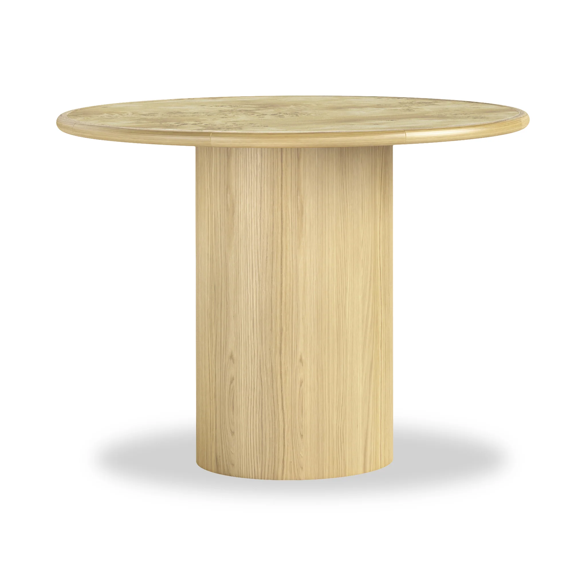 Calder Light Burl 100cm Round Dining Table