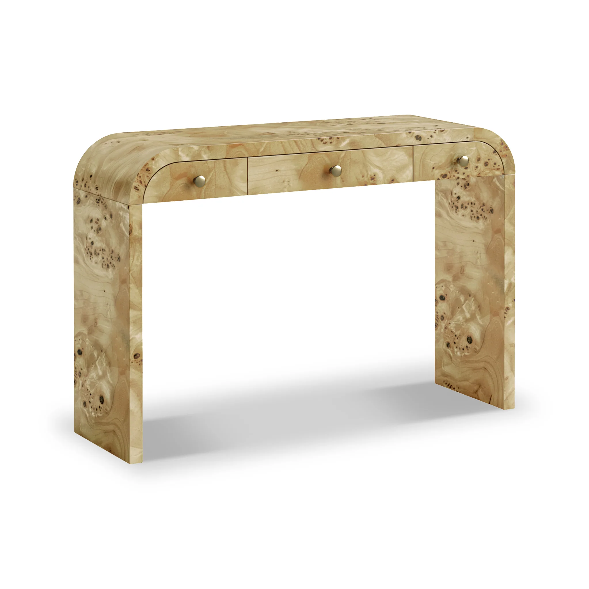 Calder Light Burl Console Table
