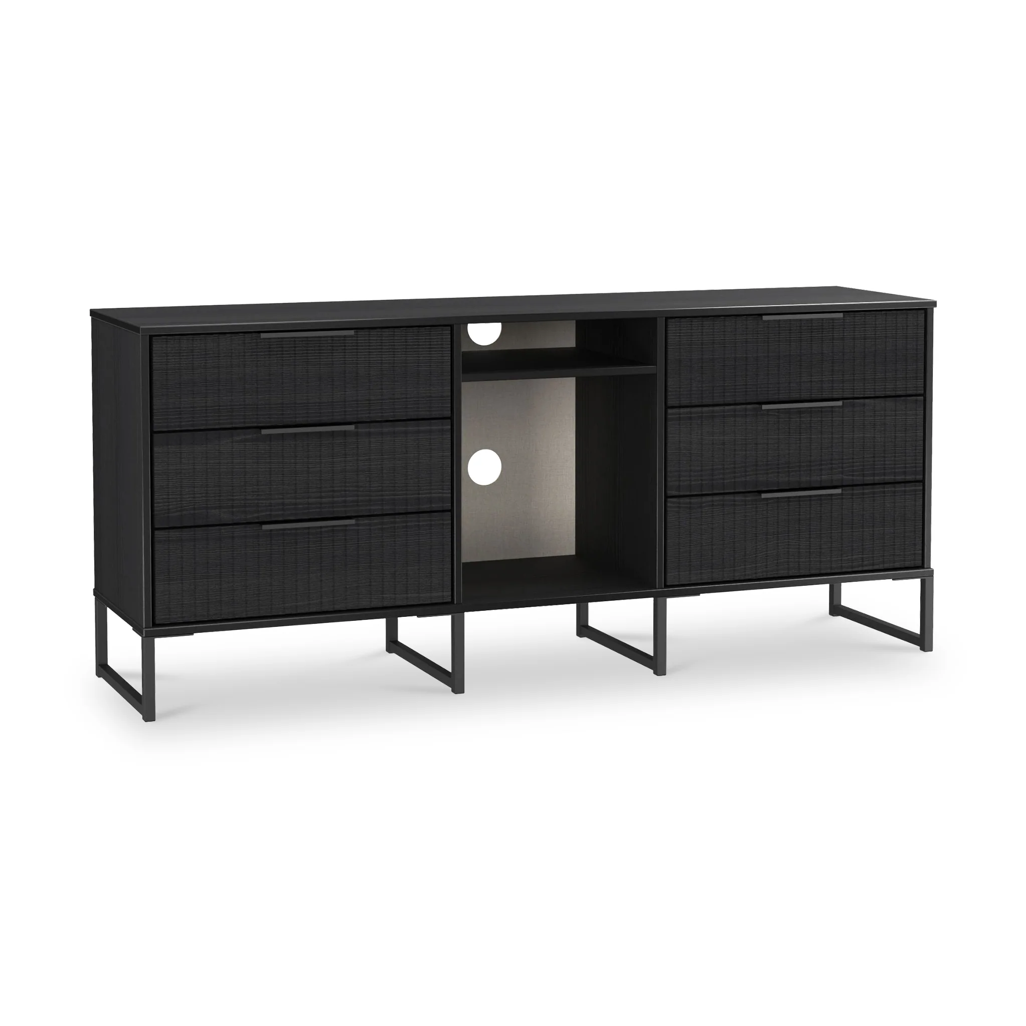 Callo Fluted 6 Drawer Sideboard - Image 7