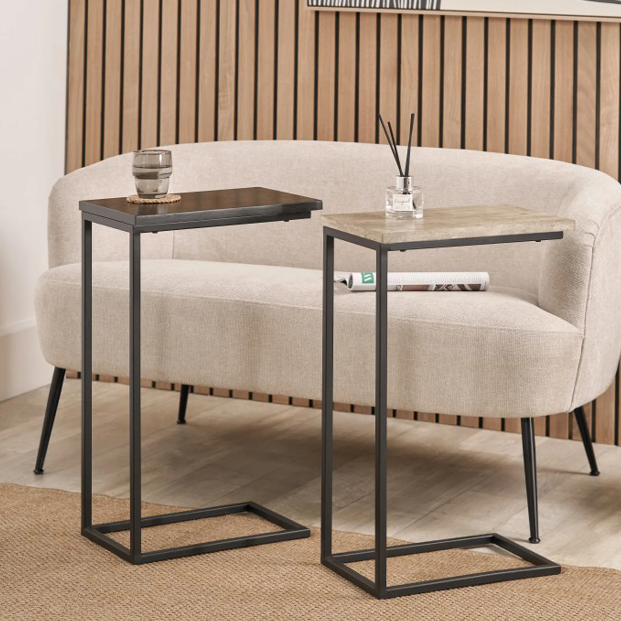 Daley Black Ash Effect Side Table - Image 6