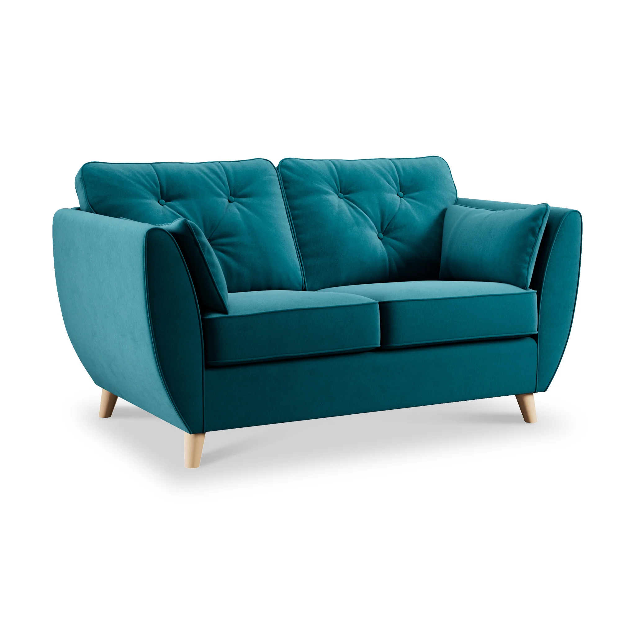 Edison Velvet 2 Seater Sofa - Image 4