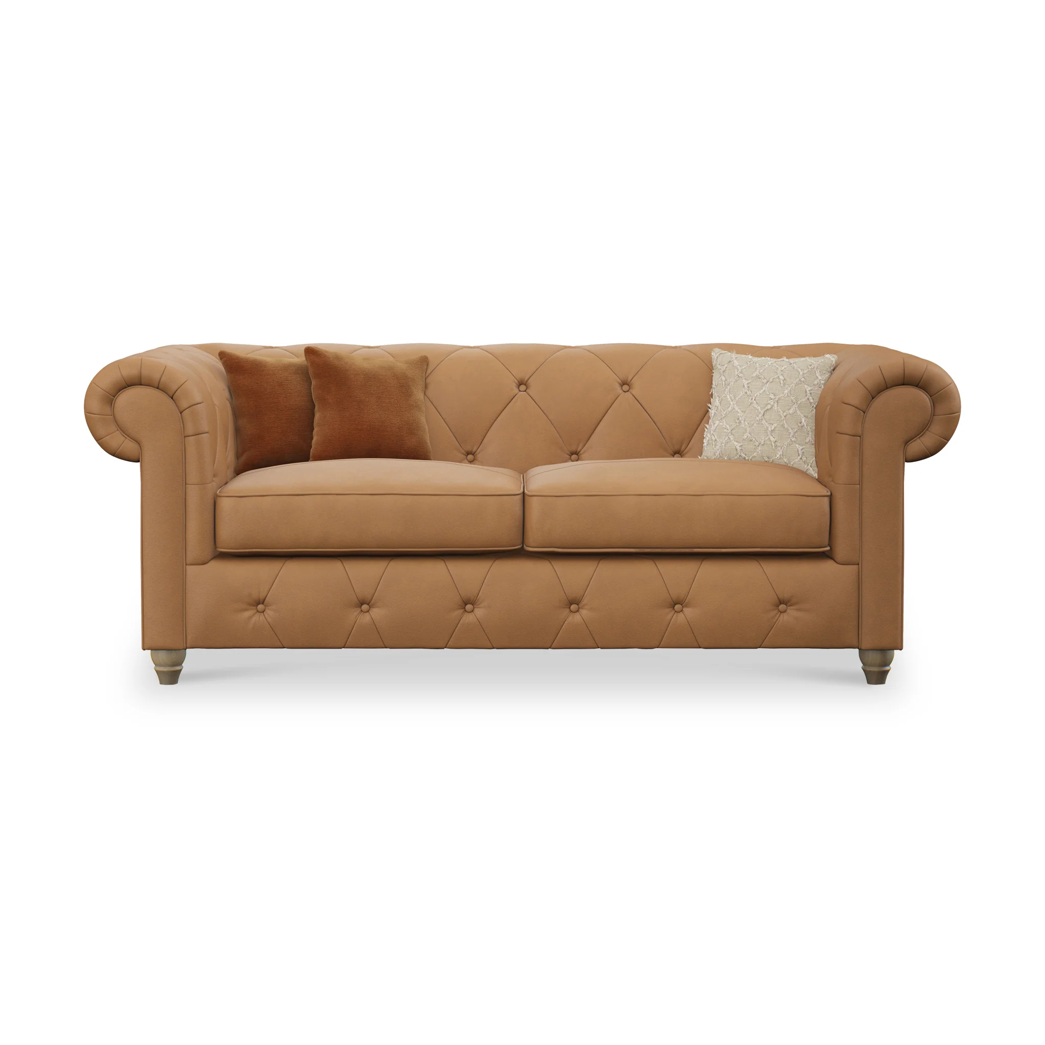 Everett Leather 3 Seater Sofa - Image 45