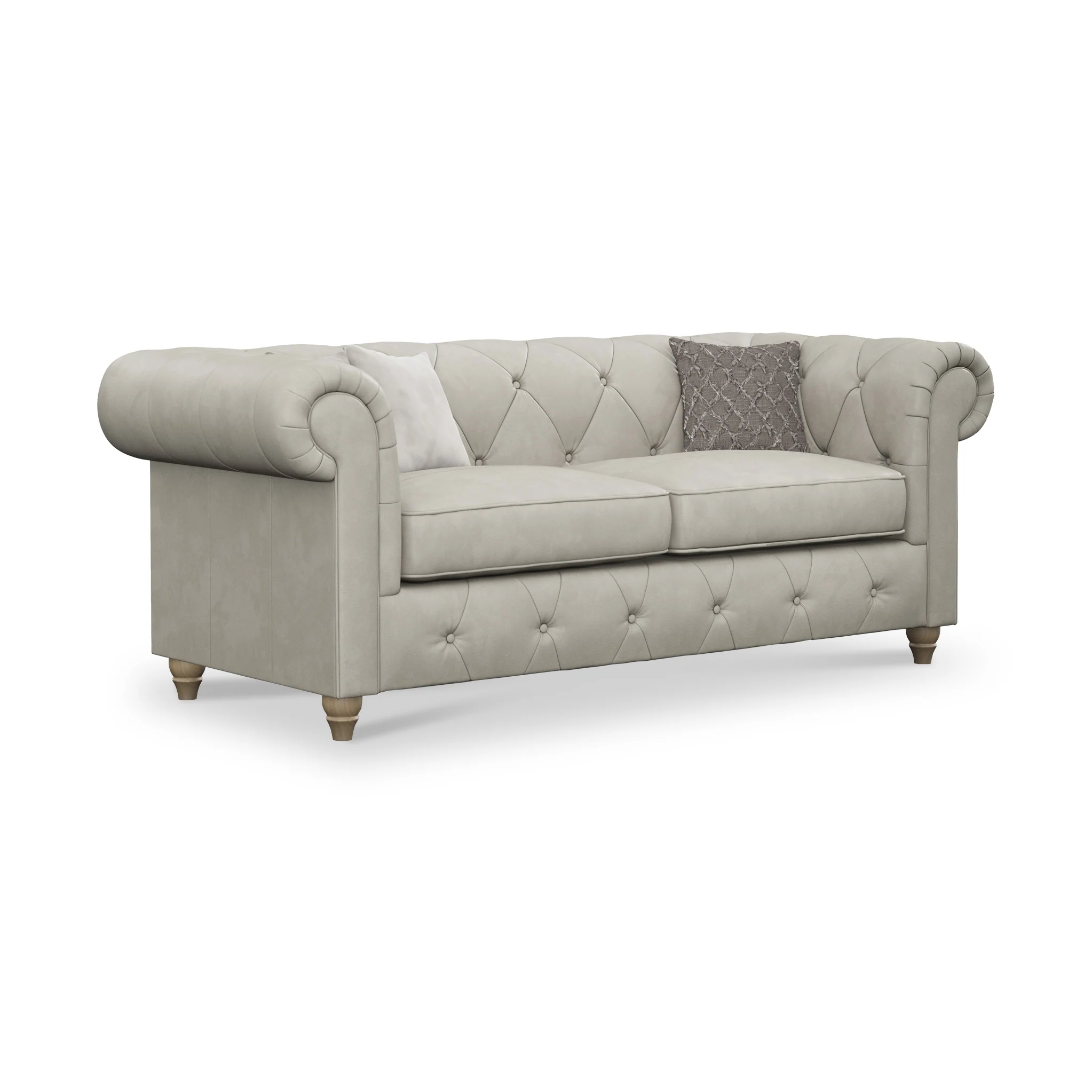Everett Leather 3 Seater Sofa - Image 59