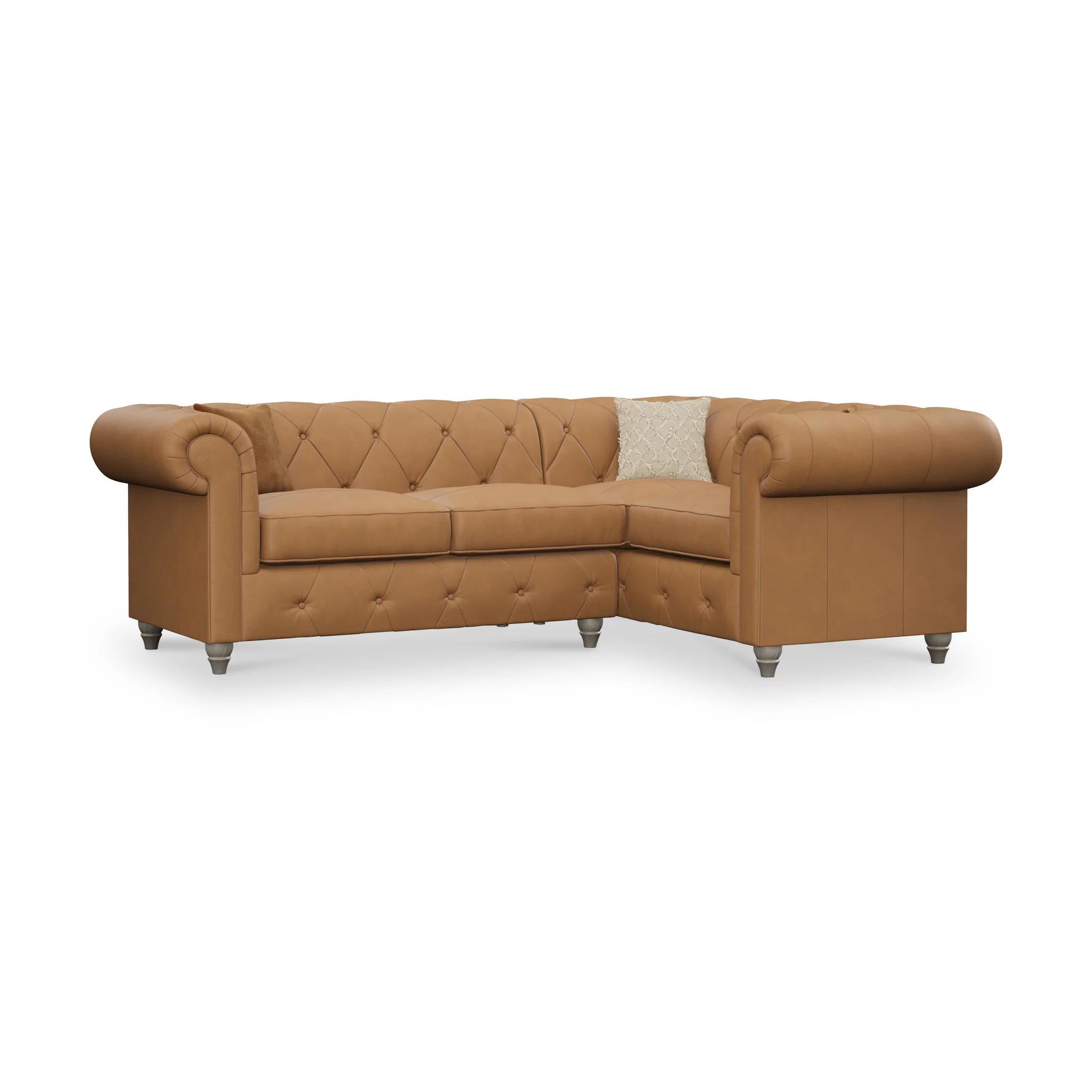 Everett Leather Corner Sofa - Image 81