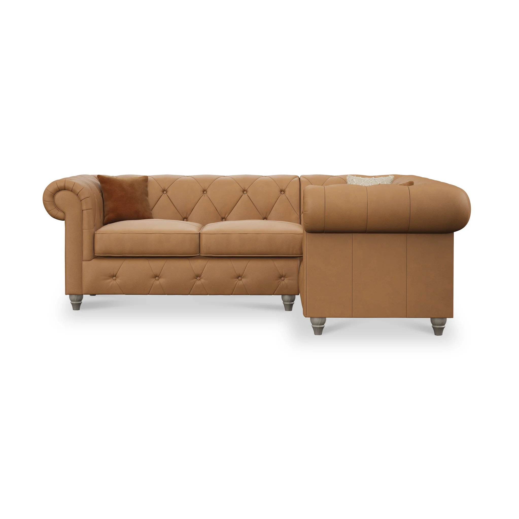 Everett Leather Corner Sofa - Image 84