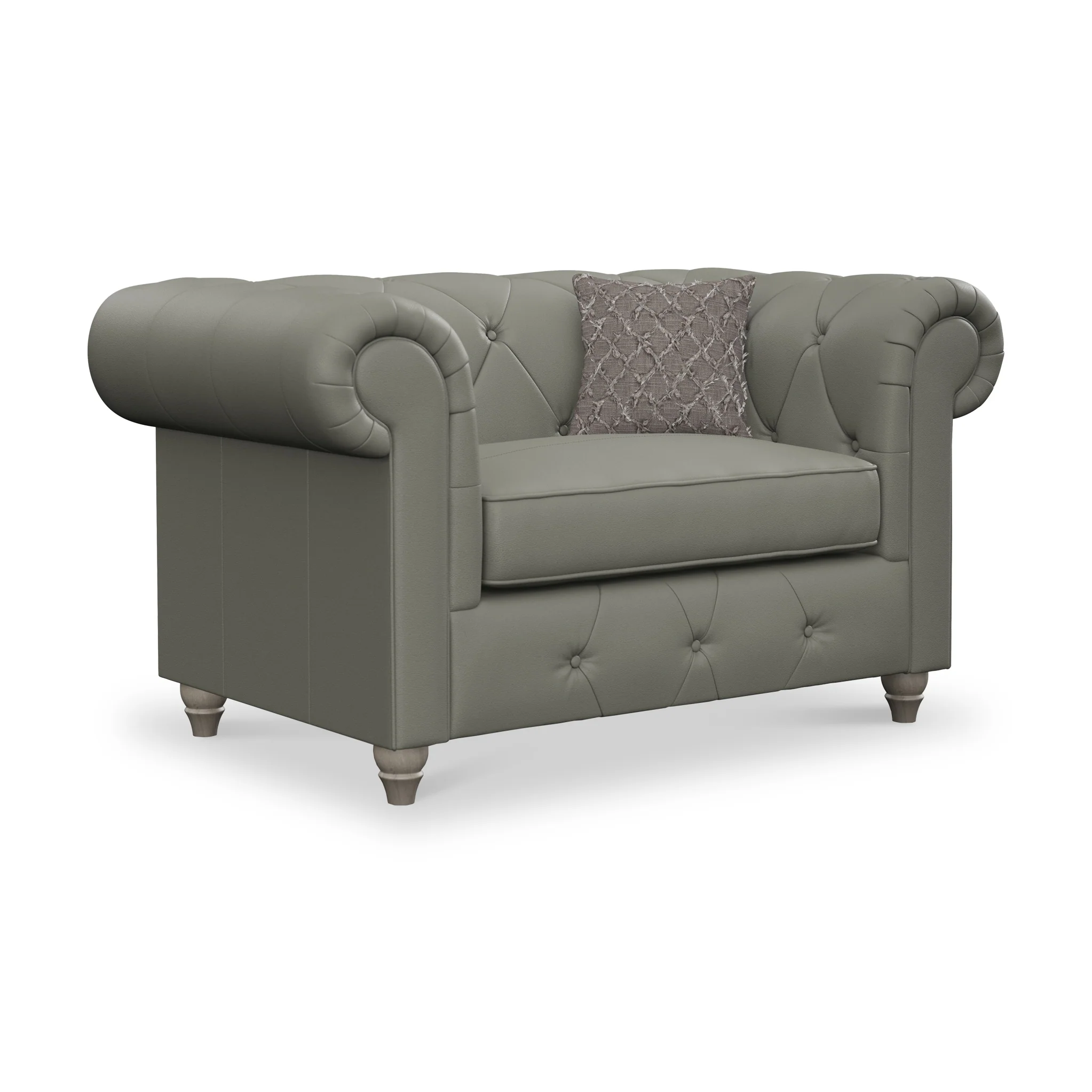 Everett Leather Snuggler Chair - Image 16