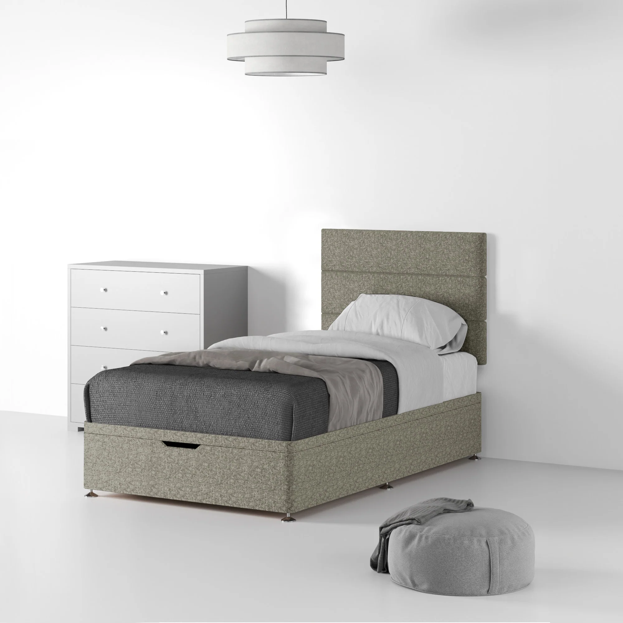Farrow Bar Linen Divan Bed and Headboard - Image 52
