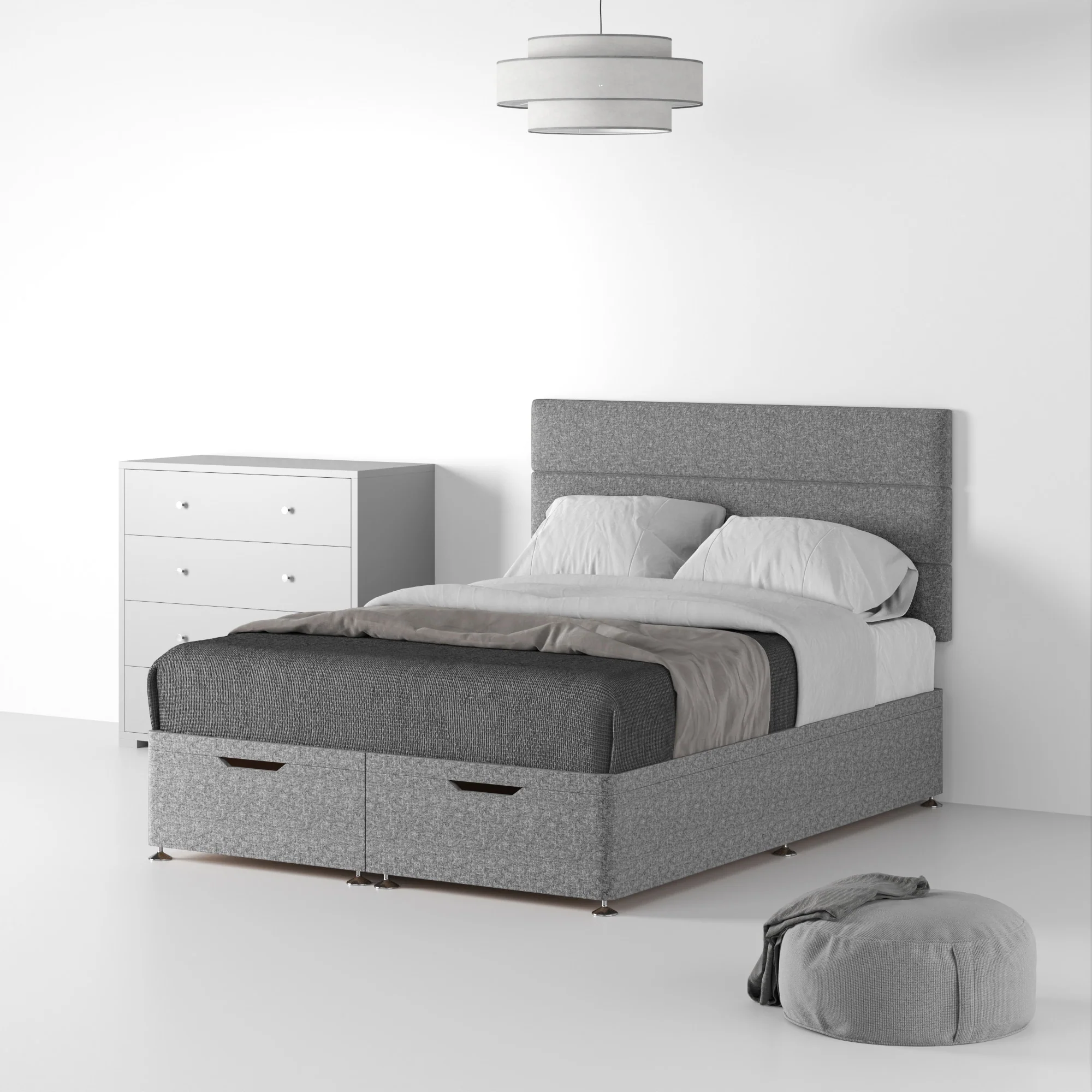 Farrow Bar Linen Divan Bed and Headboard - Image 54