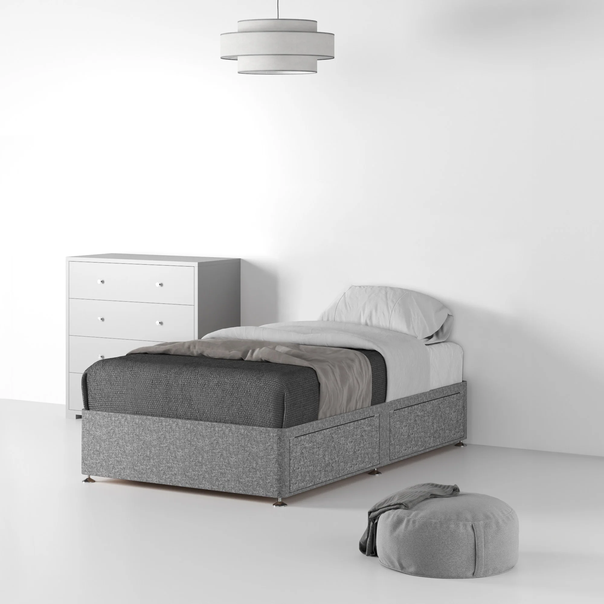 Farrow Linen Divan Bed Base - Image 26