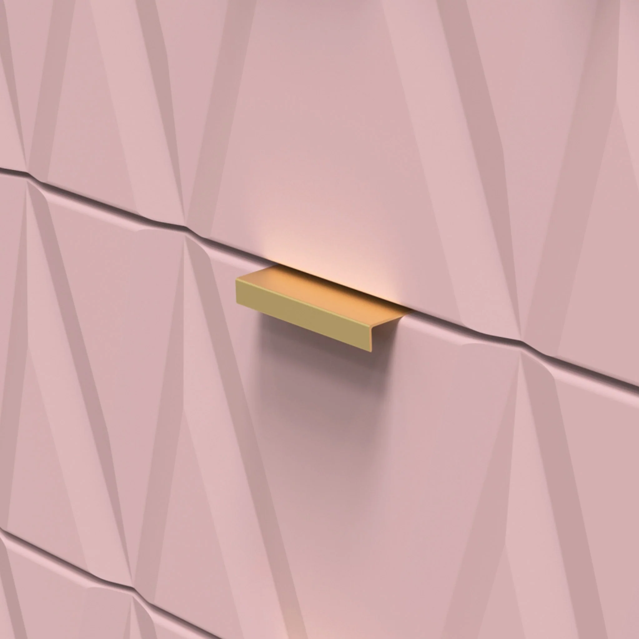 Geo Panelled 2 Door 2 Drawer Wardrobe - Image 10