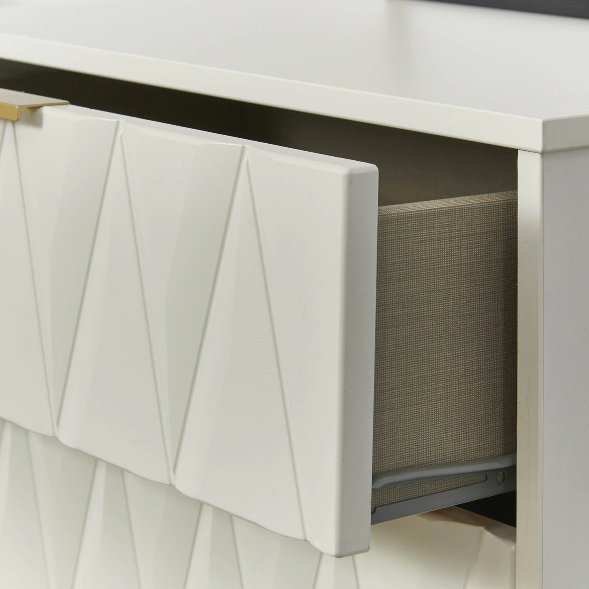 Geo Panelled 2 Door 2 Drawer Wardrobe - Image 20