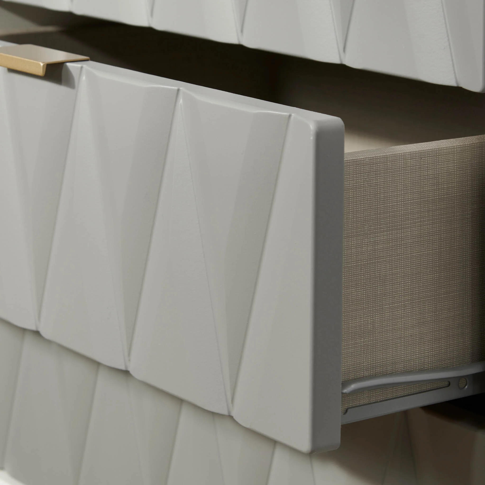 Geo Panelled 2 Door 2 Drawer Wardrobe - Image 4