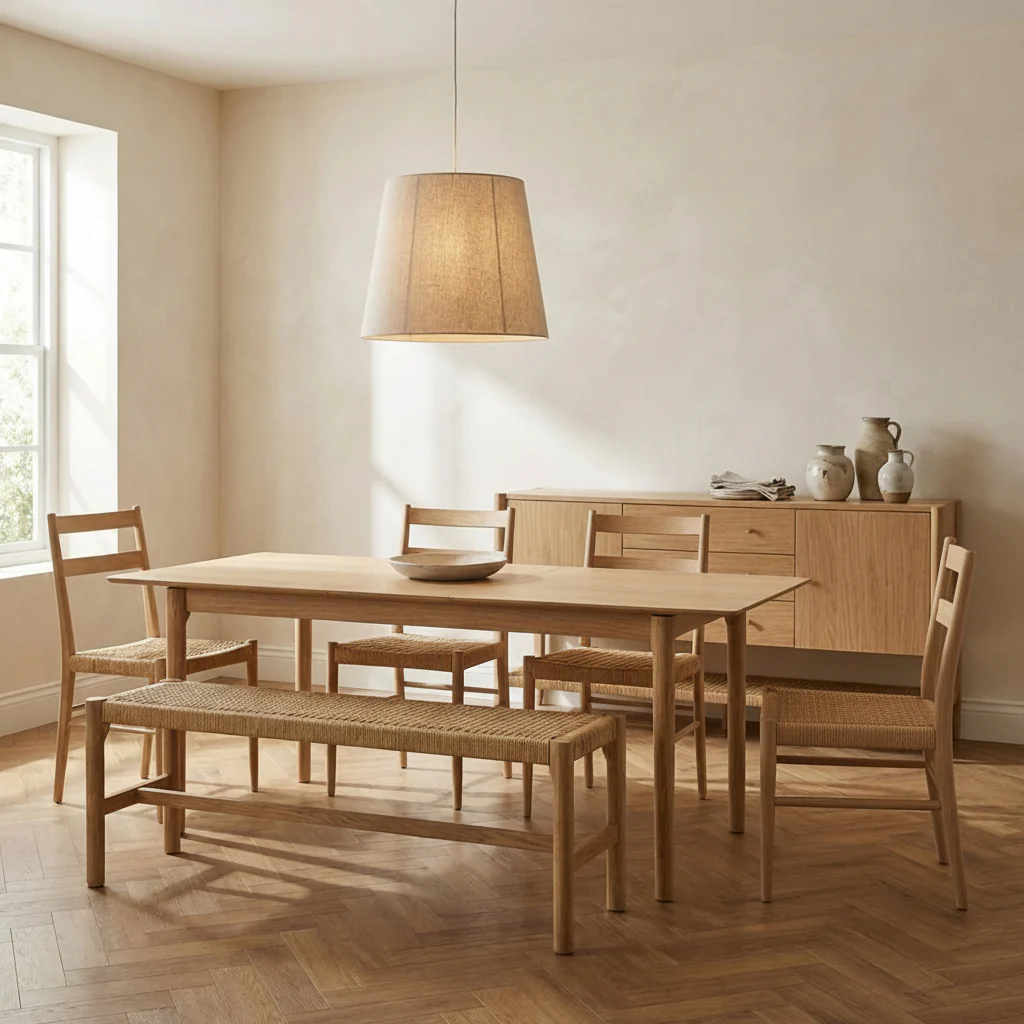 Harborough Oak Woven Dining Chair - Image 3