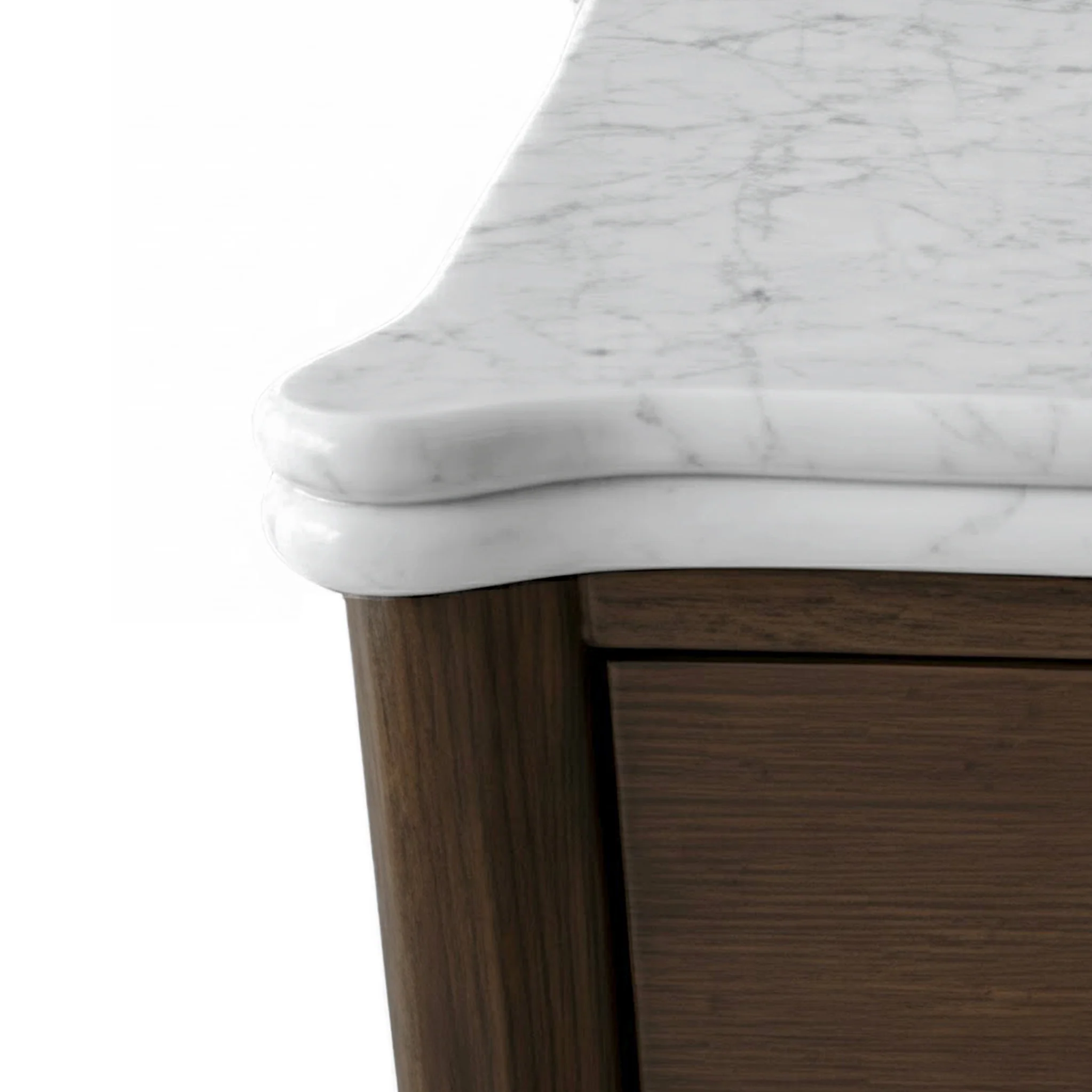 Hawthorne Dark Oak & Marble 2 Drawer Coffee Table - Image 3