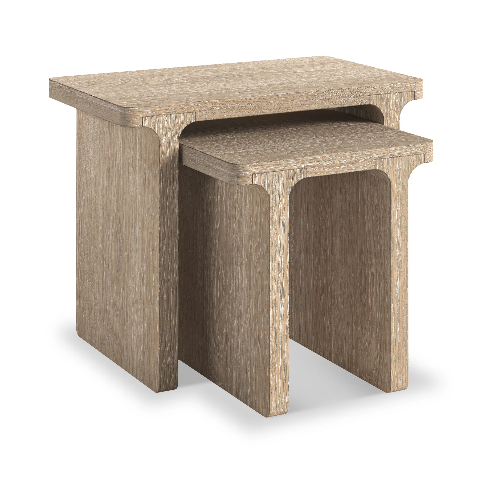 Mylor Washed Oak Nest of Tables