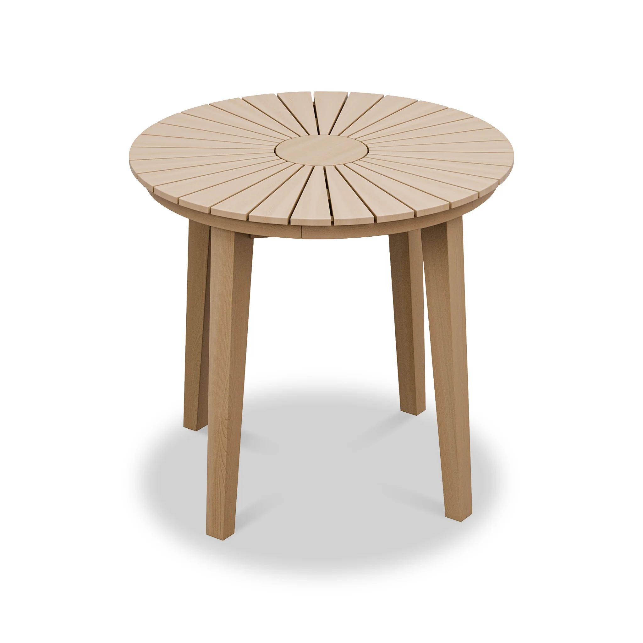 Roma FSC 80cm Sunray Bistro Set with 2 Stacking Rope Chairs - Image 9