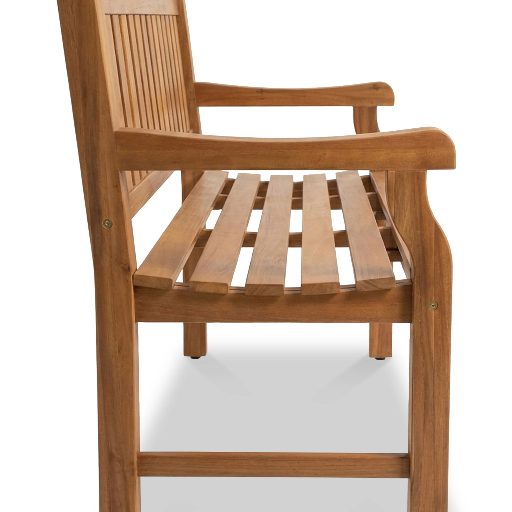 Sofia 150cm 2 Seater Acacia Garden Bench - Image 4