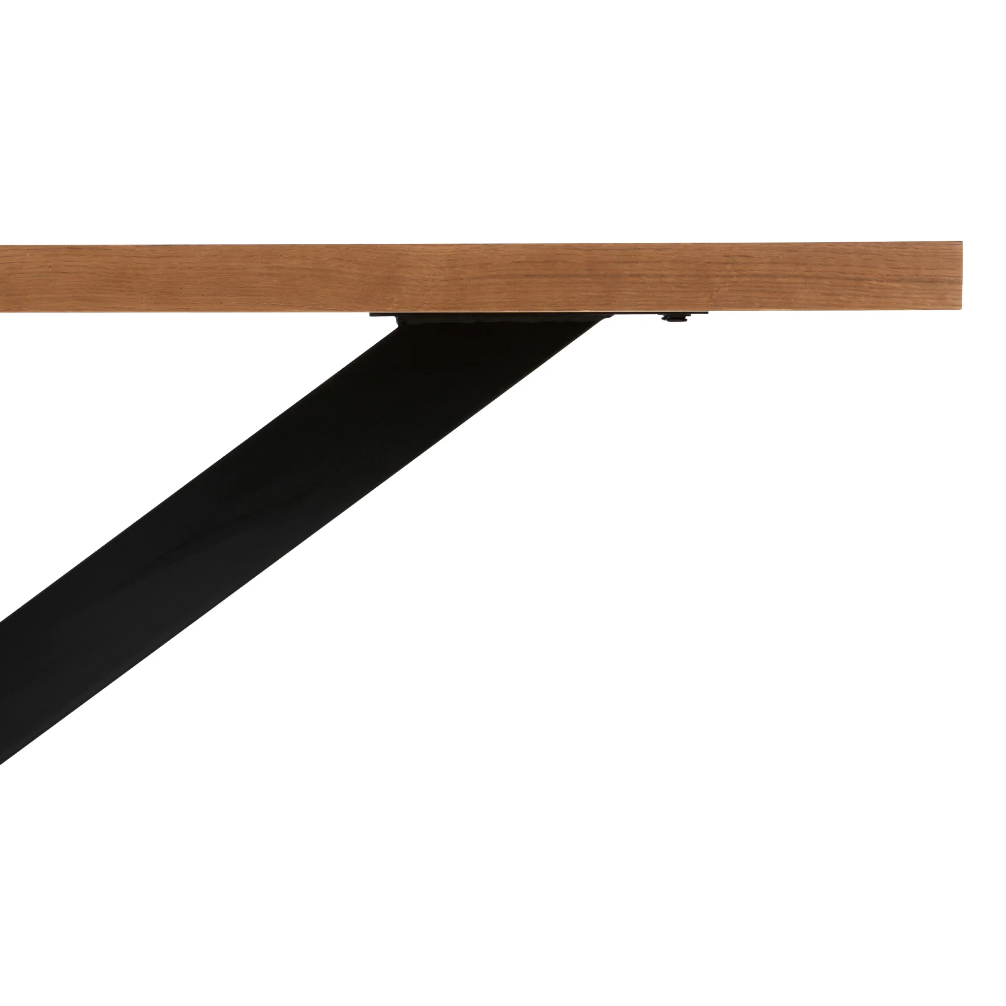 Sunburst Oak 240cm Rectangular Dining Table - Image 3