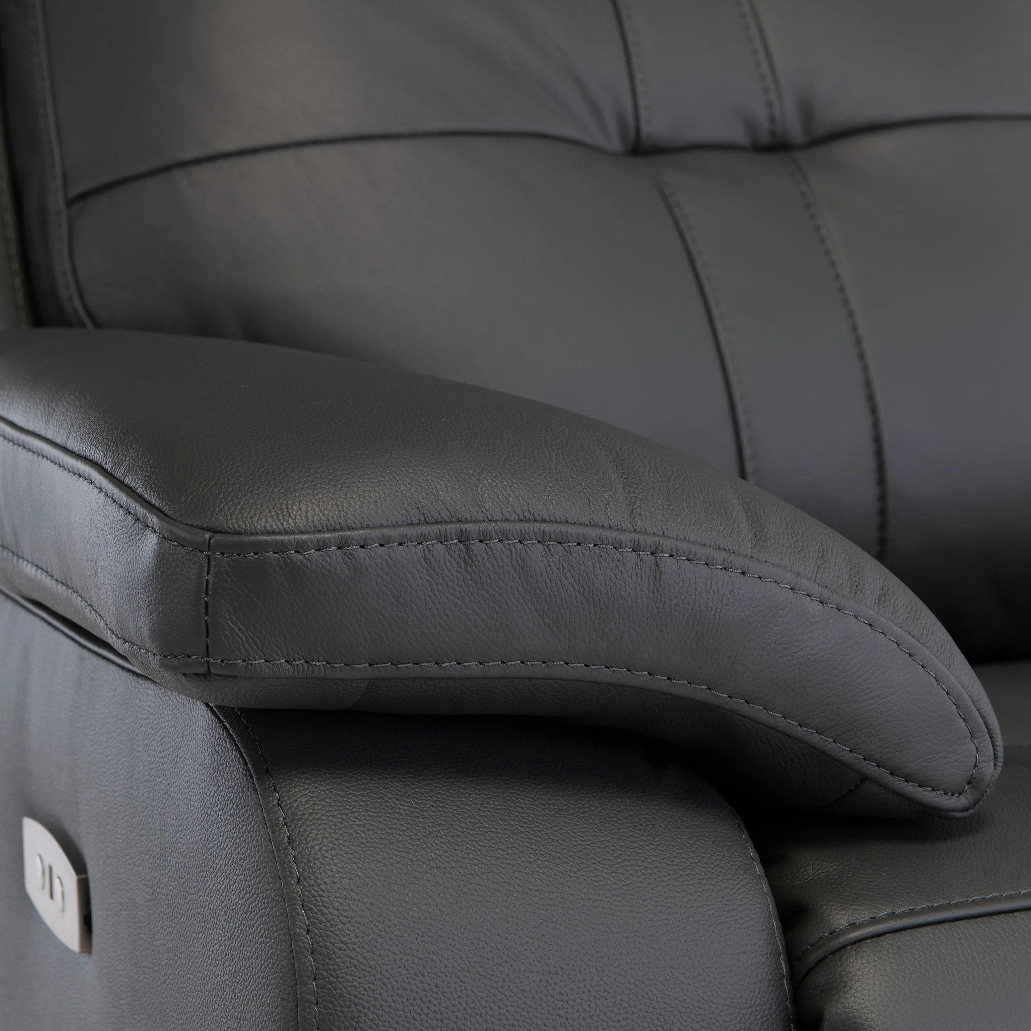 Talbot Leather Power Reclining 2 Seater Sofa - Image 3