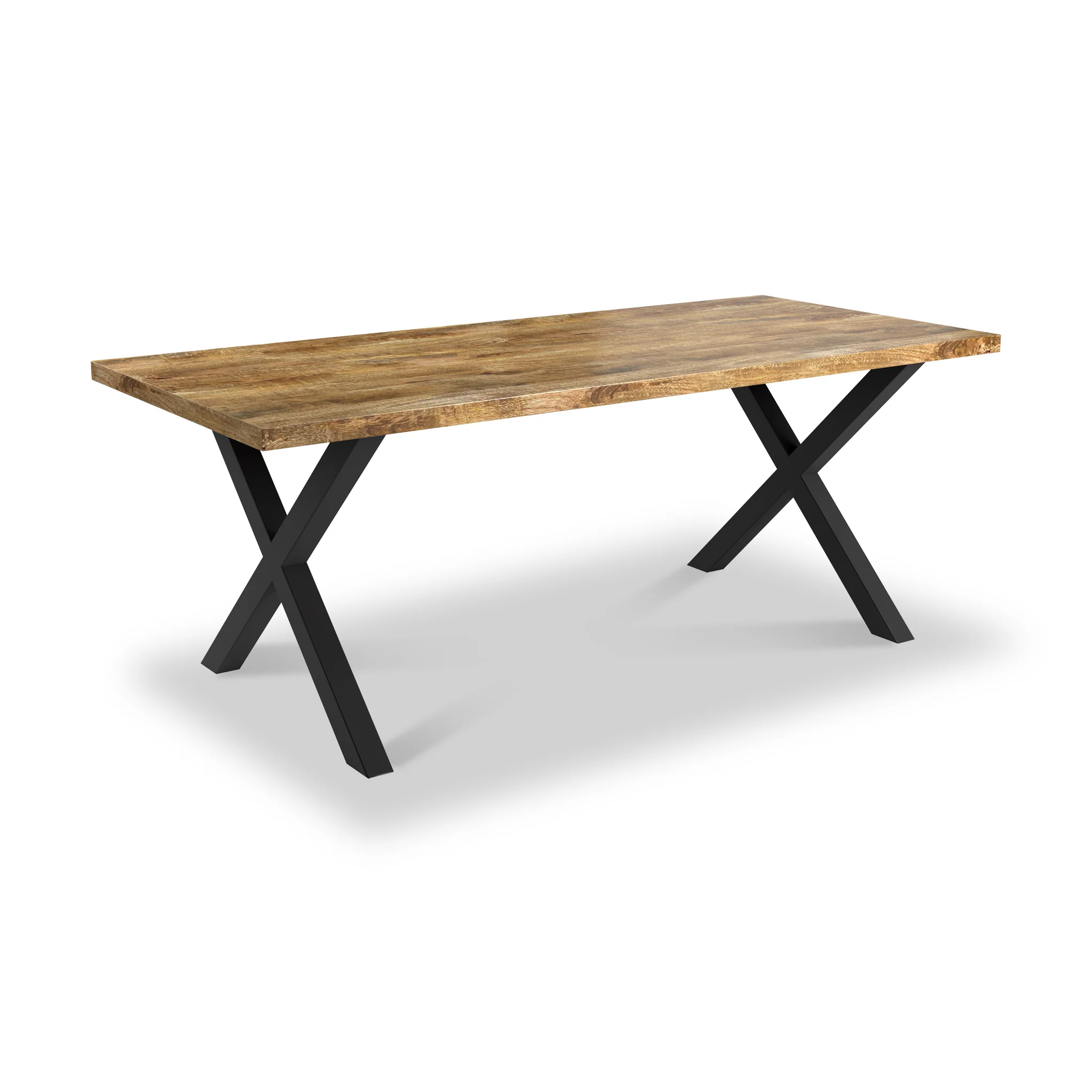Tobiah 225cm Mango Wood Dining Table with X Leg