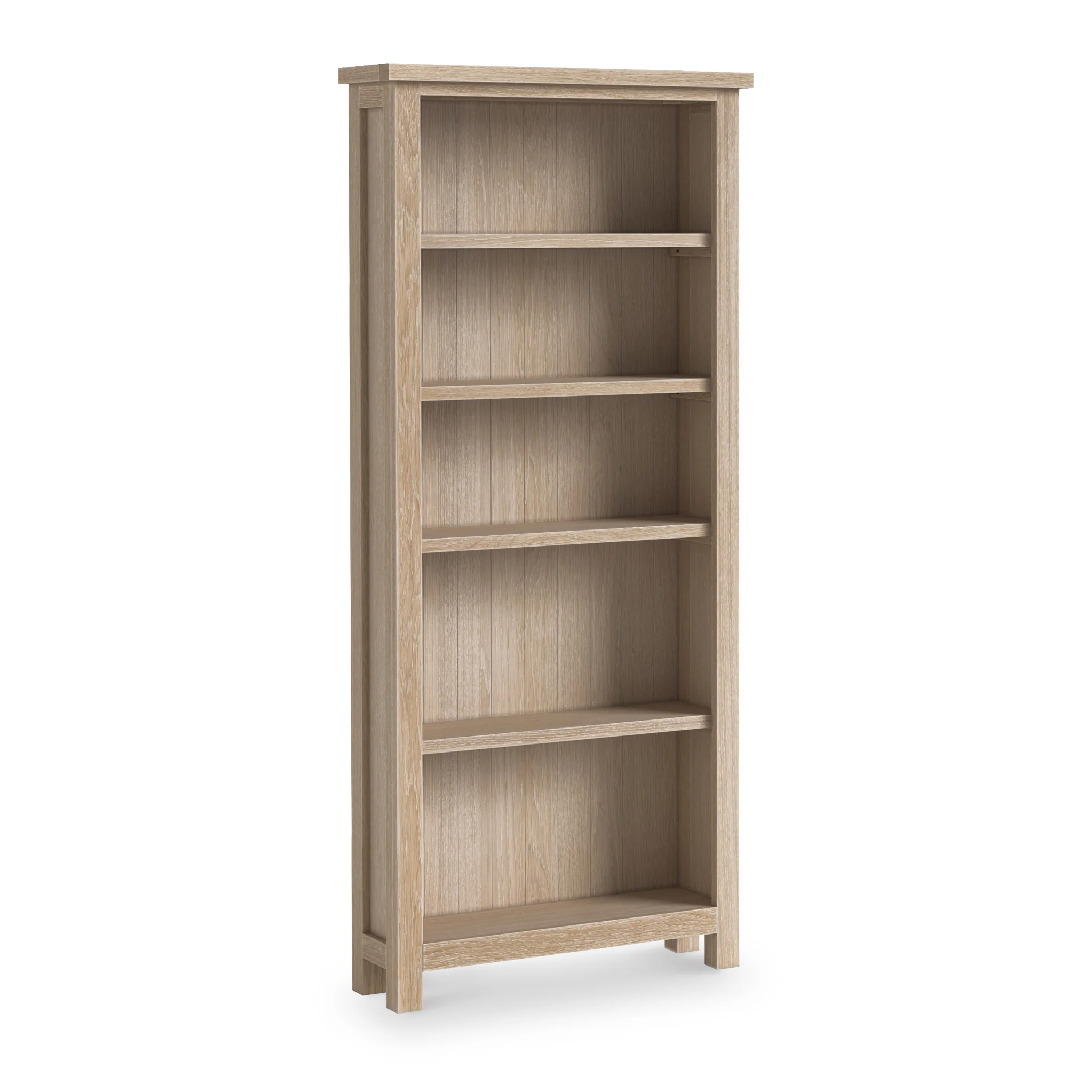 Trelan Washed Oak Large Bookcase