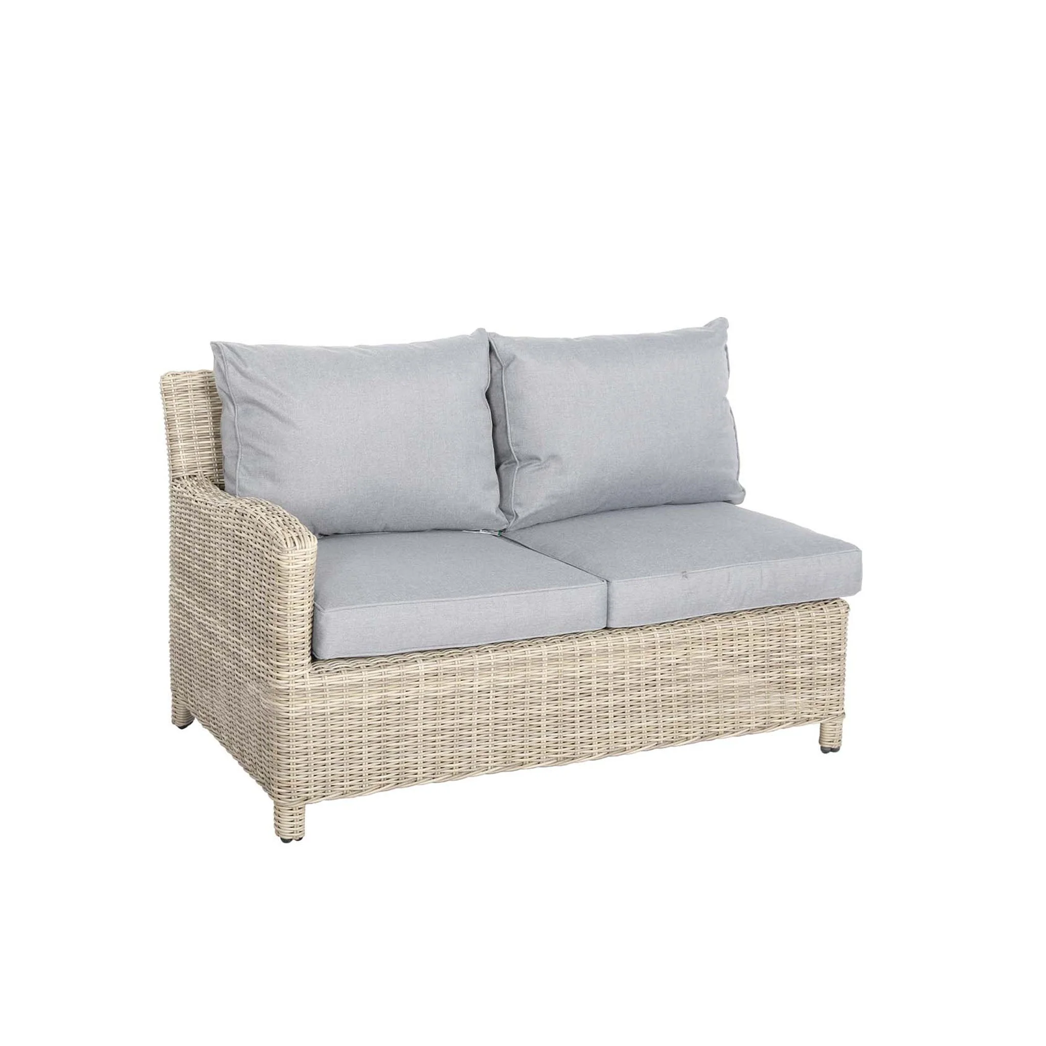 Wentworth 120cm Fire Pit Dine or Lounge Rattan Set with Bench - Image 15