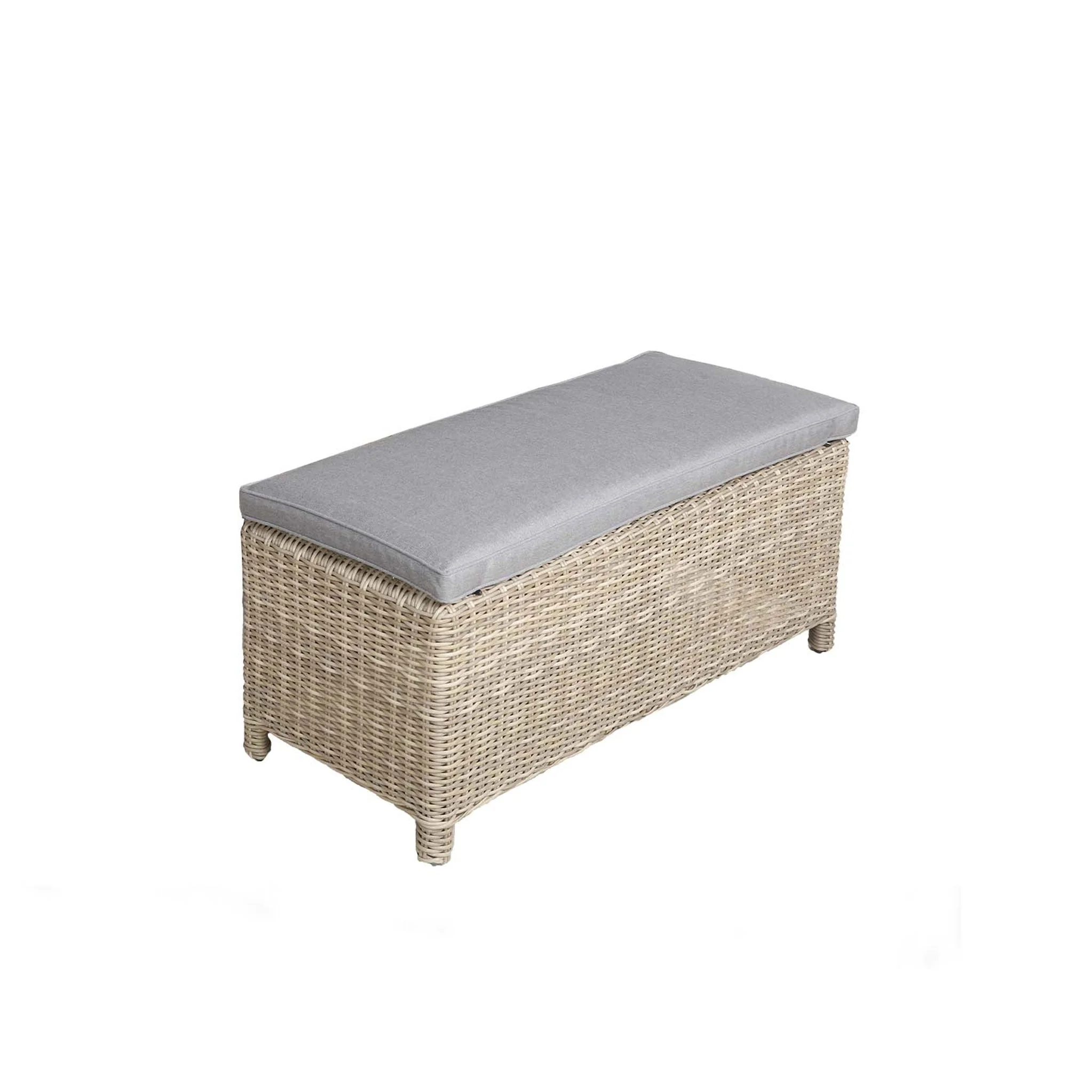 Wentworth 170cm Fire Pit Dine or Lounge Rattan Set with Bench - Image 15