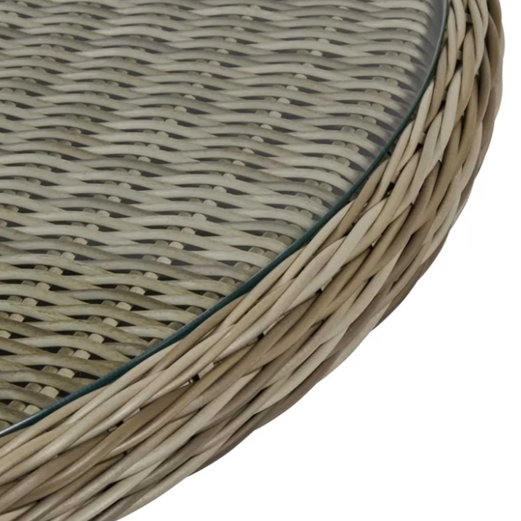 Wentworth 6 Seat 140cm Highback Rattan Dining Set - Image 10