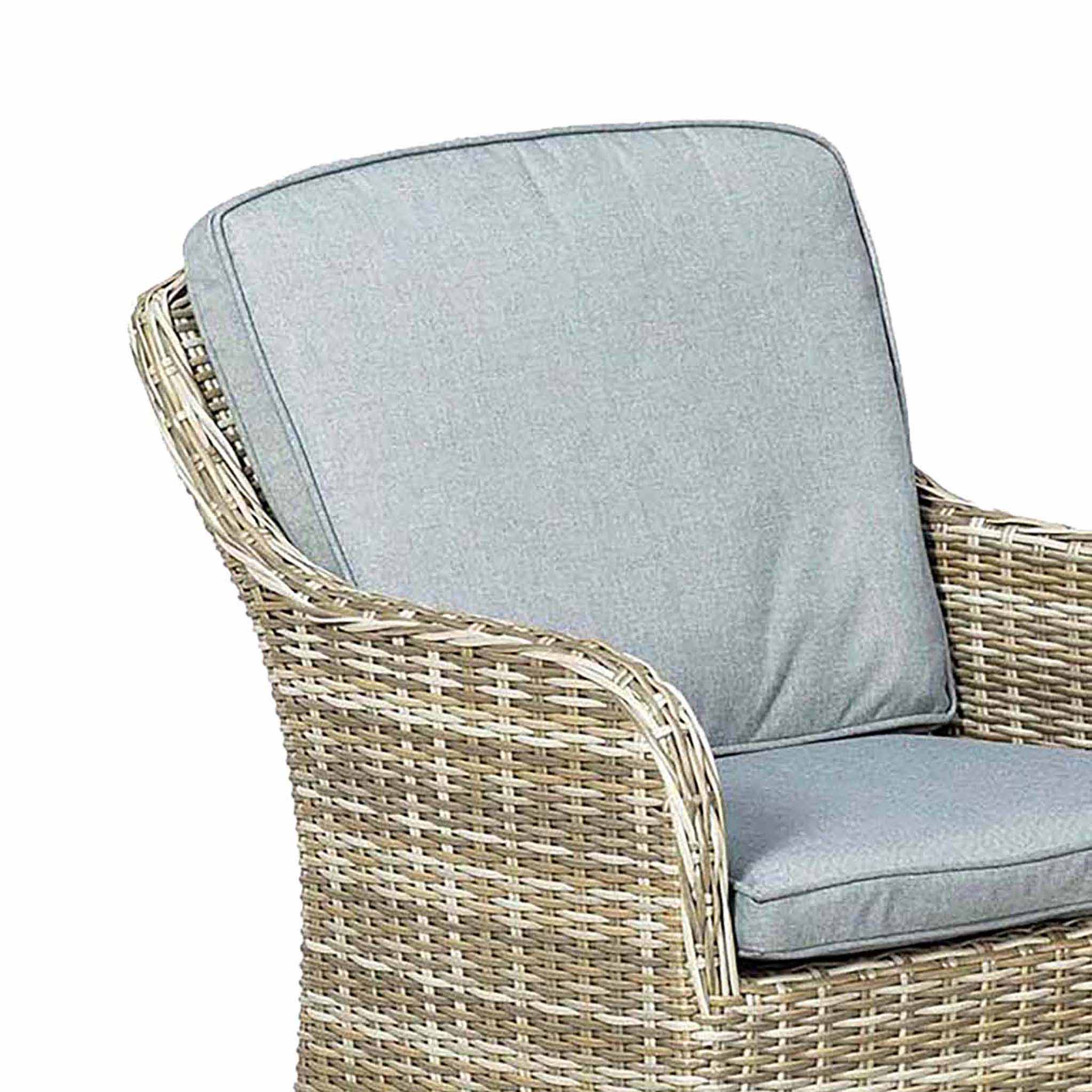 Wentworth 6 Seat 200cm Ellipse Deluxe Rattan Dining Set - Image 10