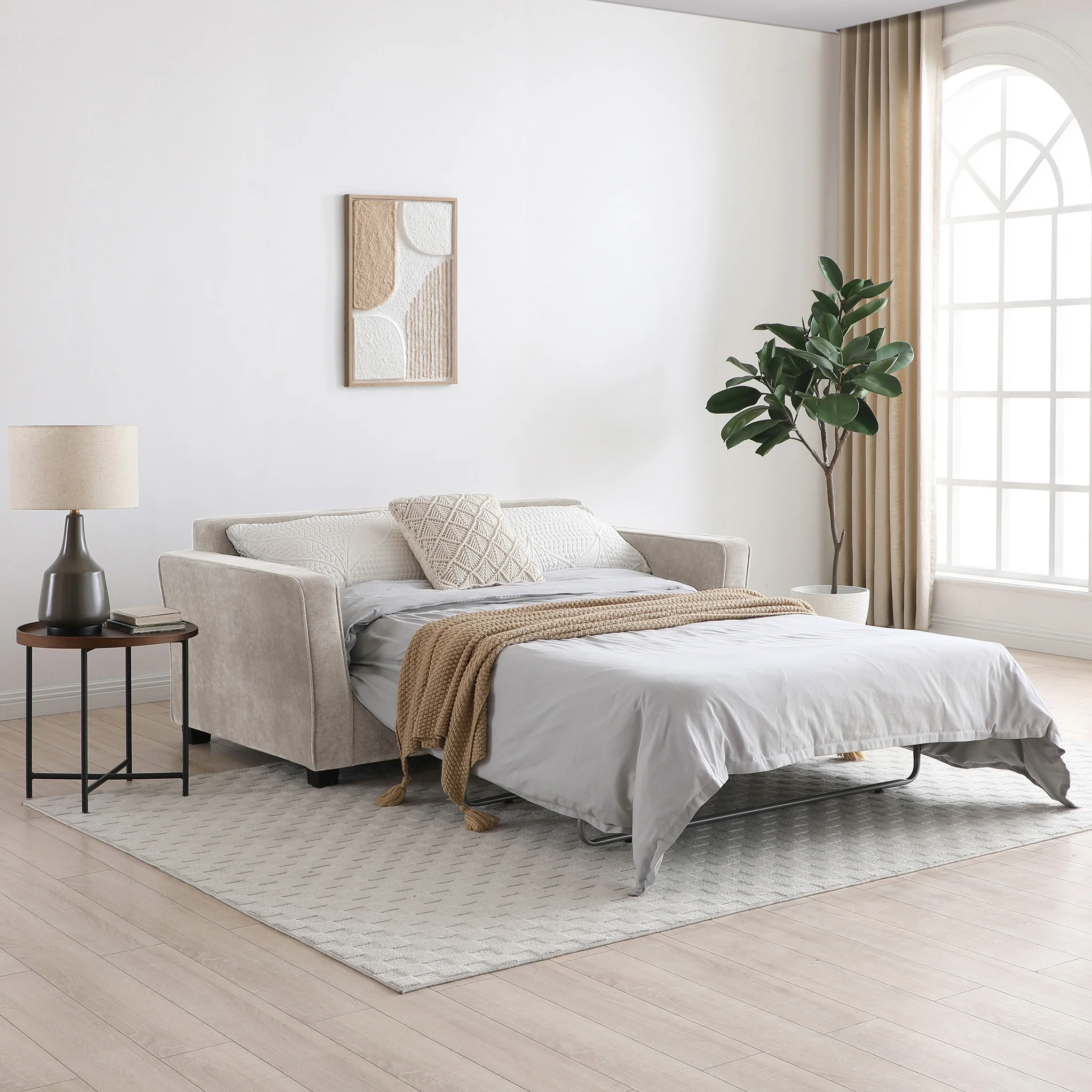 Westcott 2 Seater Sofa Bed With Foam Mattress - Image 11